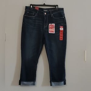 Womens Signature Levi's Simply Stretch Ultra Modern Capri Size 14 NWT